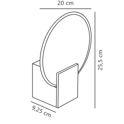 Nordlux - LED prigušiva kupatilska zidna lampa HESTER LED/9,5W/230V IP44 bela