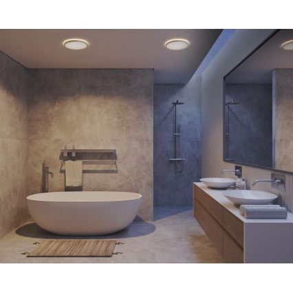 Nordlux - LED stropno svetlo za kupatilo OJA, zatemnjivo (prigušiva) LED/19W/230V 3000/4000K IP54 prečnik 43 cm