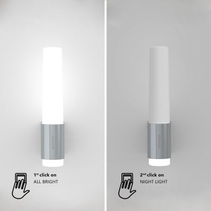 Nordlux - LED prigušiva zidna svetiljka za kupatilo HELVA LED/6,8W/230V IP44 CRI 90 bela