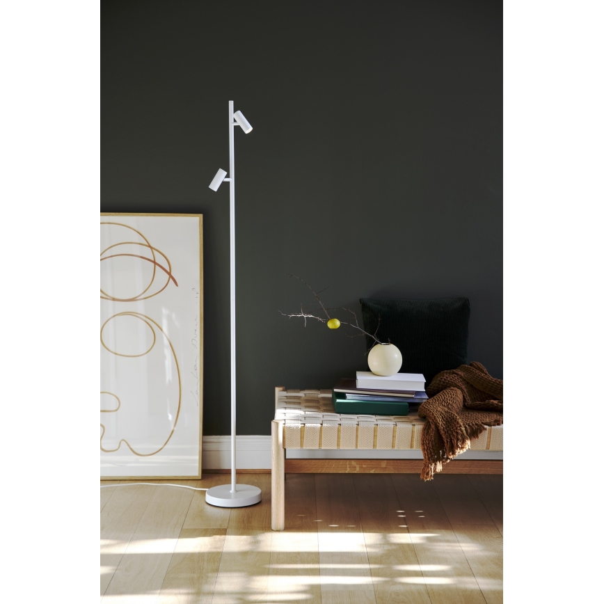 Nordlux - LED prigušiva dodirna podna lampa OMARI 2xLED/3,2W/230V bela