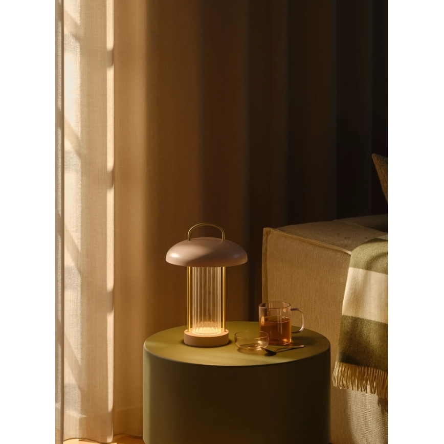 Nordlux - LED prigušiva punjiva dodirna stona lampa MIRANO LED/3W/3,7V ružičasta