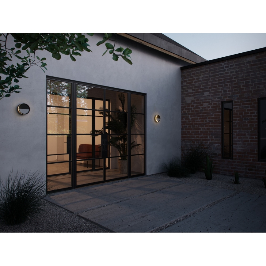 Nordlux - LED prigušiva spoljašnja zidna svetiljka AVA SMART LED/9,5W/230V 2700K IP54 crna