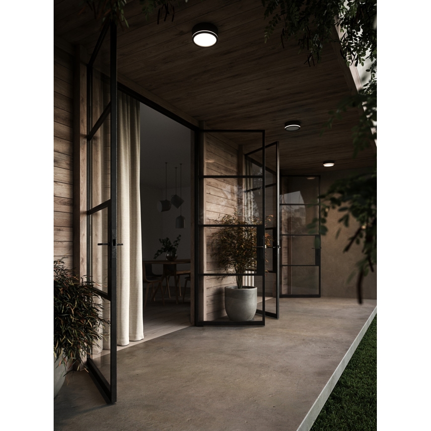 Nordlux - LED prigušiva spoljašnja zidna svetiljka AVA SMART LED/9,5W/230V 2700K IP54 crna