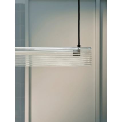Nordlux - LED prigušiva luster na sajli ALIANI LED/20W/230V 3000K 100 cm crna/prozirna