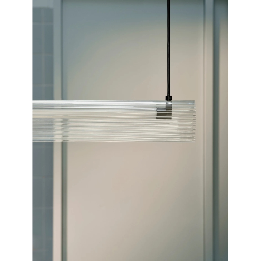 Nordlux - LED prigušiva luster na sajli ALIANI LED/20W/230V 3000K 100 cm crna/prozirna