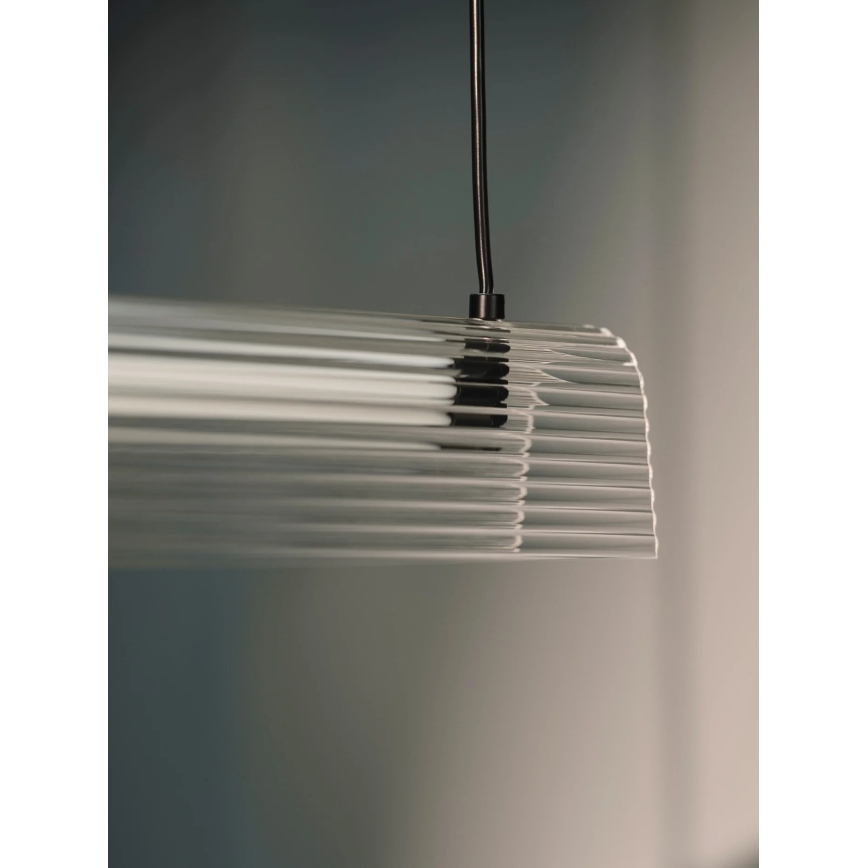 Nordlux - LED prigušiva luster na sajli ALIANI LED/20W/230V 3000K 100 cm crna/prozirna