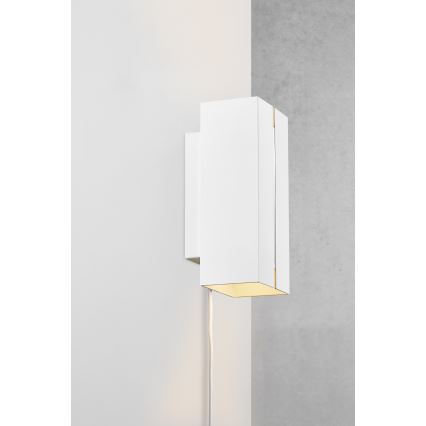 Nordlux - LED prigušiva zidna svetiljka CURTIZ 2xLED/4,5W/230V bela