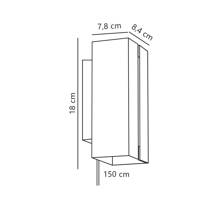 Nordlux - LED prigušiva zidna svetiljka CURTIZ 2xLED/4,5W/230V bela