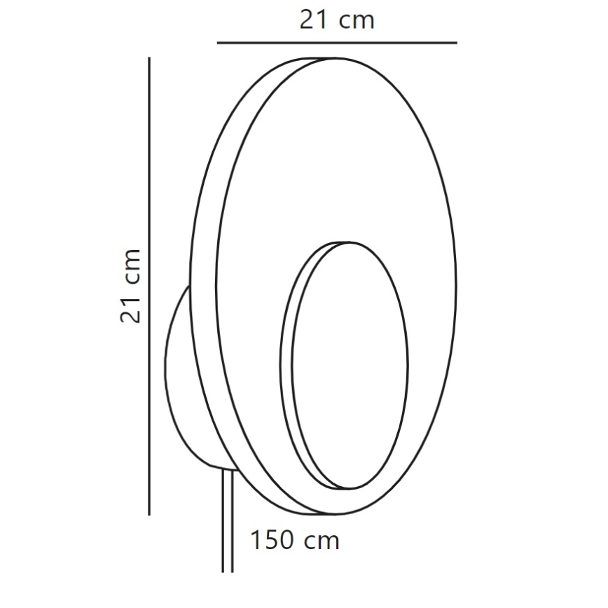 Nordlux - LED prigušiva zidna svetiljka MARSI LED/7W/230V bela