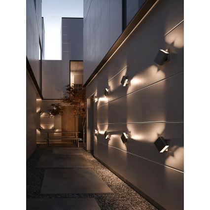 Nordlux - LED prigušiva spoljašnje zidno svetlo TURN LED/13,8W/230V IP54 crno