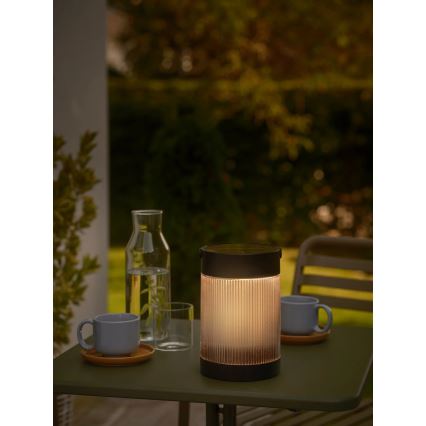 Nordlux - LED solarna lampa COUPAR LED/3,2W/3,7V crna