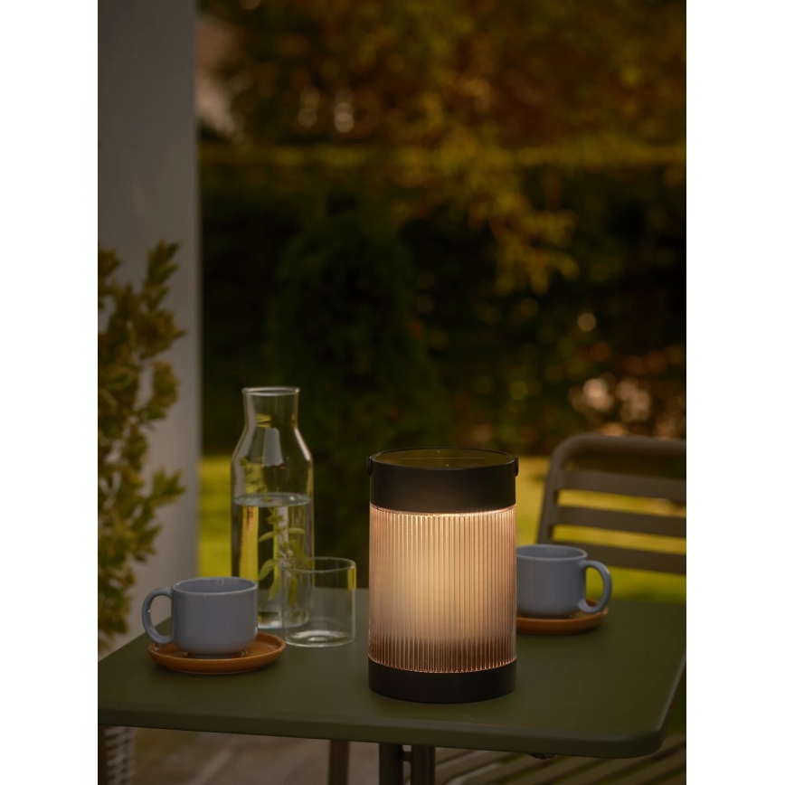 Nordlux - LED solarna lampa COUPAR LED/3,2W/3,7V crna