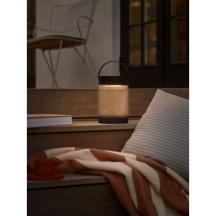 Nordlux - LED solarna lampa COUPAR LED/3,2W/3,7V crna