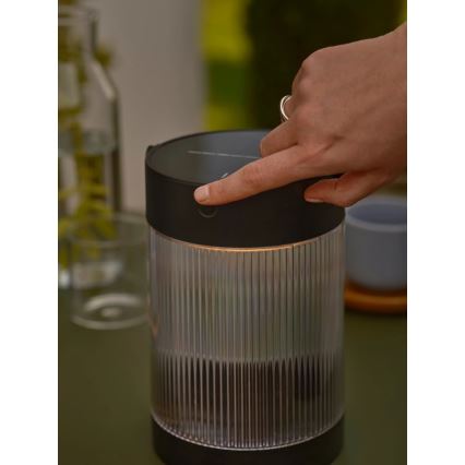 Nordlux - LED solarna lampa COUPAR LED/3,2W/3,7V crna