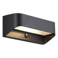 Nordlux - LED solarna svetiljka sa senzorom MARCELLIO LED/5W/5V IP54 2200 mAh crna