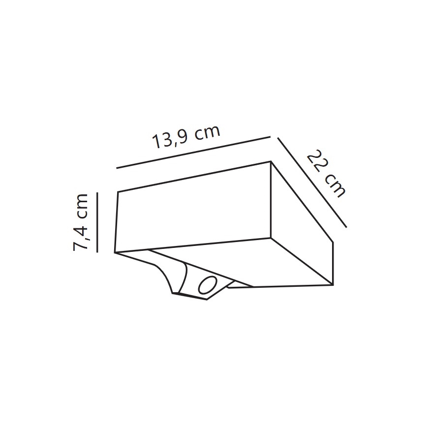 Nordlux - LED solarno zidno svetlo sa senzorom MONAY LED/5W/5V 3000K IP44 2000 mAh crno