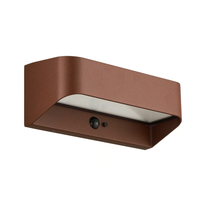 Nordlux - LED solarno svetlo sa senzorom MARCELLIO LED/5W/5V IP54 2200 mAh braon