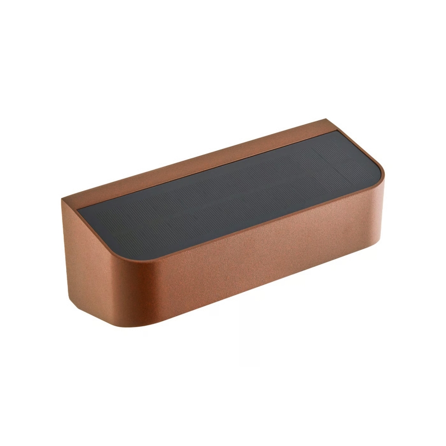 Nordlux - LED solarno svetlo sa senzorom MARCELLIO LED/5W/5V IP54 2200 mAh braon