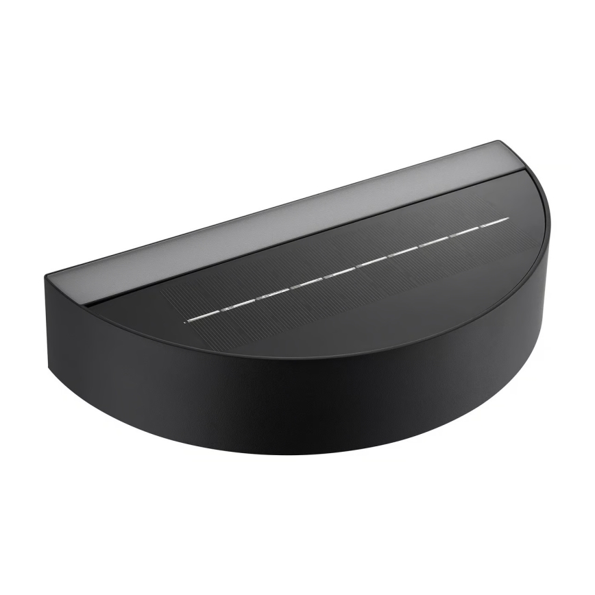 Nordlux - Solarno LED zidno svetlo sa senzorom MONAY, LED/5W/5V, 3000K, IP44, 2000 mAh, crno