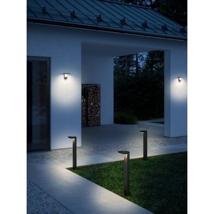Nordlux - LED solarno zidno svetlo sa senzorom RICA LED/5W/3,7V IP44 2200 mAh četvrtasto