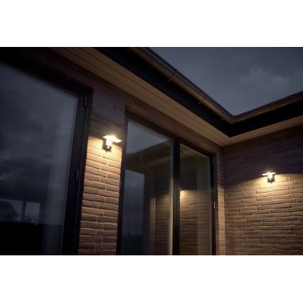 Nordlux - LED solarno zidno svetlo sa senzorom RICA LED/5W/3,7V IP44 2200 mAh četvrtasto