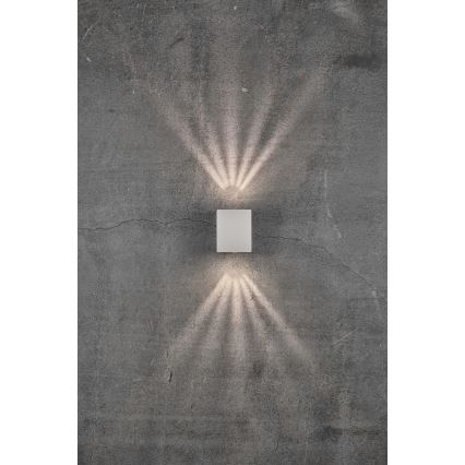 Nordlux - LED spoljašnja zidna svetiljka CANTO 2xLED/5,5W/230V IP44 bela