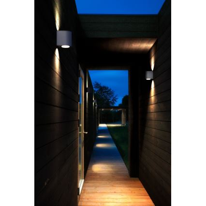 Nordlux - LED spoljašnje zidno svetlo CANTO 2xLED/5,5W/230V IP44 siva