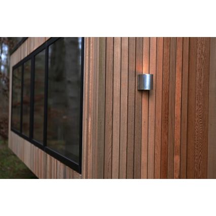 Nordlux - LED spoljašnje zidno svetlo CANTO 2xLED/5,5W/230V IP44 srebrna