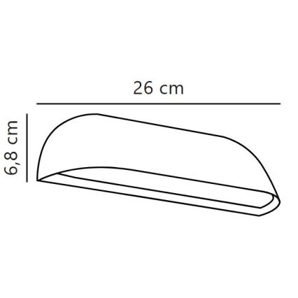 Nordlux - LED spoljna zidna svetiljka FRONT LED/9,5W/230V IP44