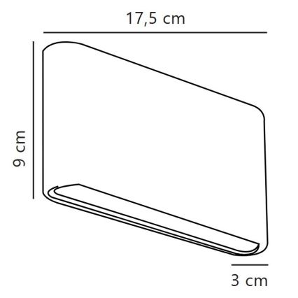 Nordlux - LED Spoljna zidna svetiljka KINVER LED/8,5W/230V IP54 bela