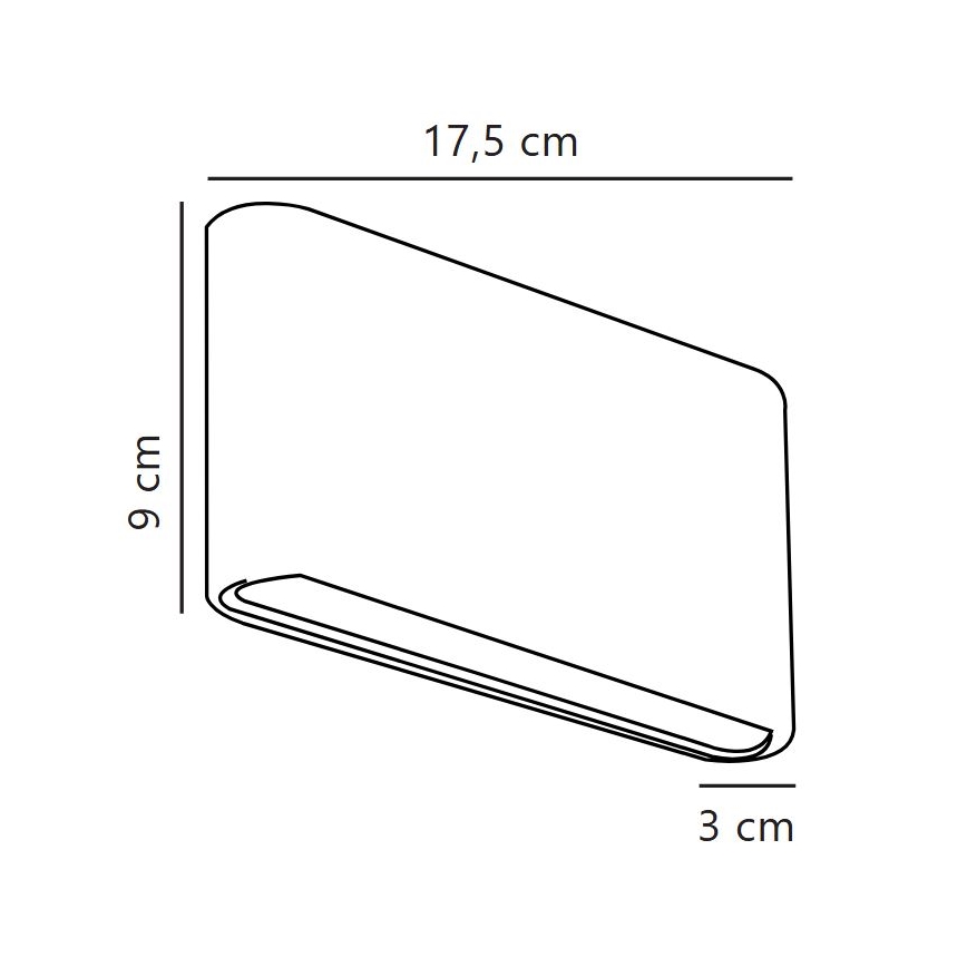 Nordlux - LED Spoljna zidna svetiljka KINVER LED/8,5W/230V IP54 bela