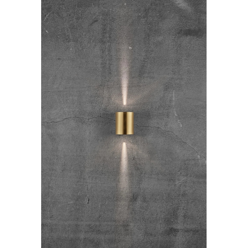Nordlux - LED spoljno zidno svetilo CANTO 2xLED/5,5W/230V IP44 mesing
