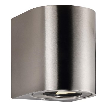 Nordlux - LED spoljno zidno svetlo CANTO 2xLED/5,5W/230V IP44 nerđajući čelik