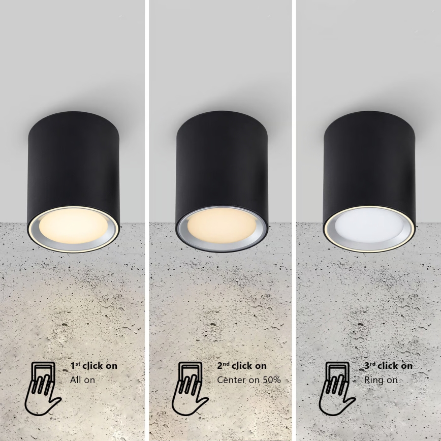 Nordlux - LED prigušiva spot svetiljka FALLON LONG LED/5,5W/230V crna