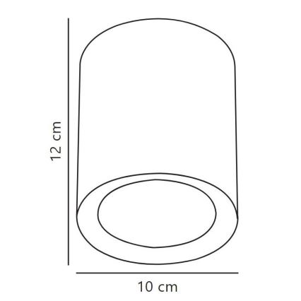 Nordlux - LED prigušiva spot svetiljka FALLON LONG LED/5,5W/230V crna
