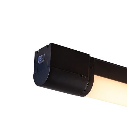 Nordlux - LED svetlo za montažu ispod ormarića sa utičnicom MALAIKA LED/6W/230V IP44 crna