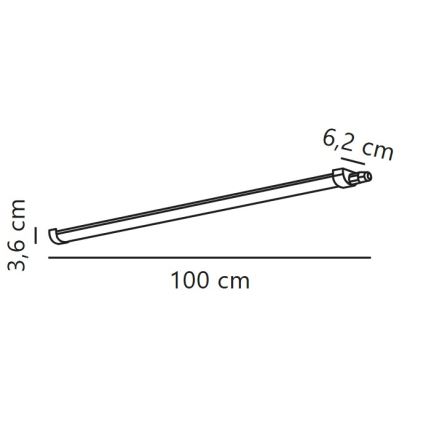 Nordlux - LED tehnička svetiljka MARISOL LED/13,5W/230V 4000K IP65 100 cm