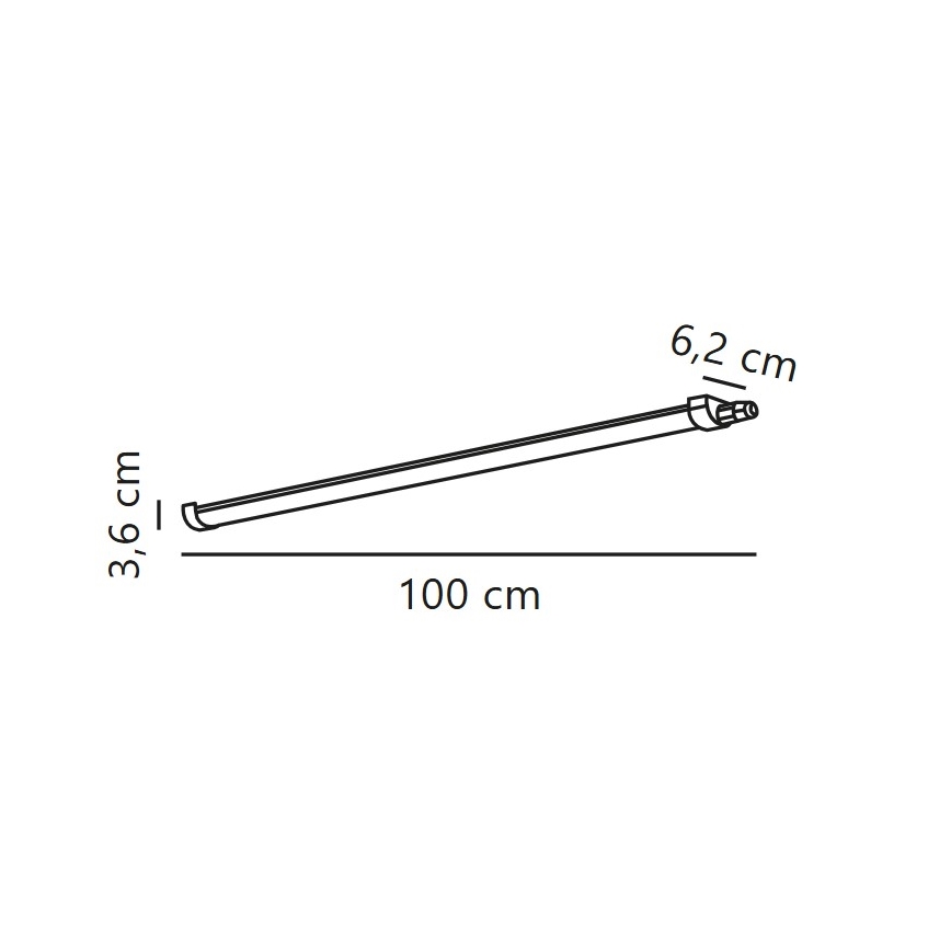 Nordlux - LED tehnička svetiljka MARISOL LED/13,5W/230V 4000K IP65 100 cm