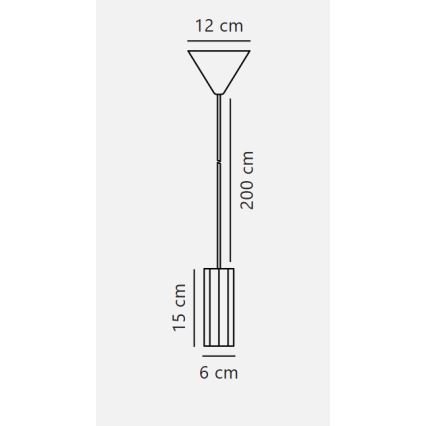 Nordlux - Luster ALANIS na lanku 1xGU10/15W/230V