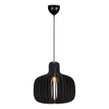 Nordlux - Luster na kablu HAZO 1xE27/60W/230V crna