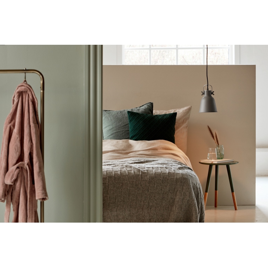 Nordlux - Luster na sajli ADRIAN 1xE27/25W/230V prečnik 16 cm siva