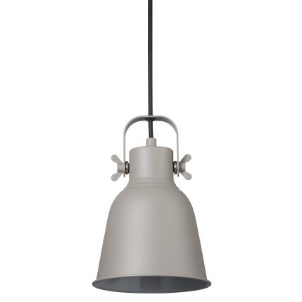 Nordlux - Luster na sajli ADRIAN 1xE27/25W/230V prečnik 16 cm siva