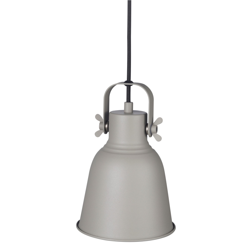 Nordlux - Luster na sajli ADRIAN 1xE27/25W/230V prečnik 16 cm siva