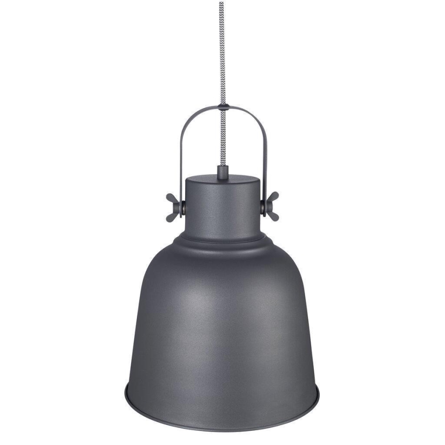 Nordlux - Luster na sajli ADRIAN 1xE27/40W/230V prečnik 25 cm antracit