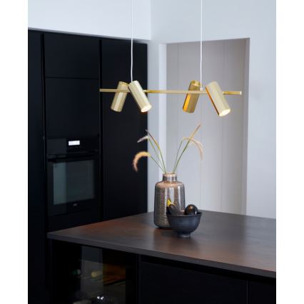 Nordlux - Luster na sajli ALANIS 4xGU10/15W/230V mesing