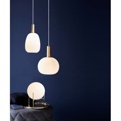 Nordlux - Luster na sajli ALTON 1xE27/60W/230V bela/crna/mesing