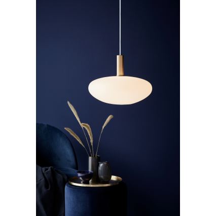 Nordlux - Luster na sajli ALTON 1xE27/60W/230V bela/crna/mesing