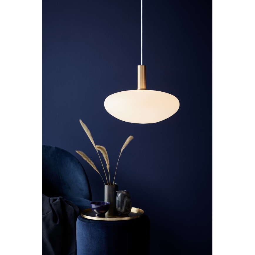 Nordlux - Luster na sajli ALTON 1xE27/60W/230V bela/crna/mesing