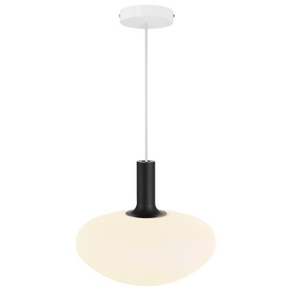 Nordlux - Luster na sajli ALTON 1xE27/60W/230V bela/crna/mesing