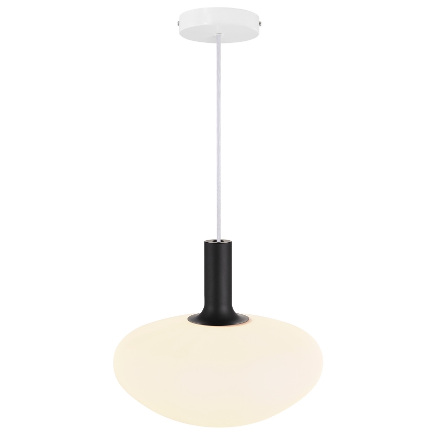Nordlux - Luster na sajli ALTON 1xE27/60W/230V bela/crna/mesing